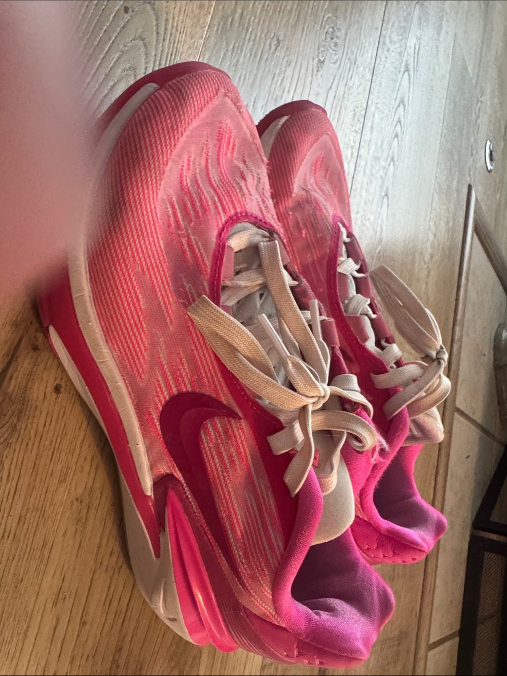 Nike Women's Hot Pink and Light Pink Running Shoes Kyrie